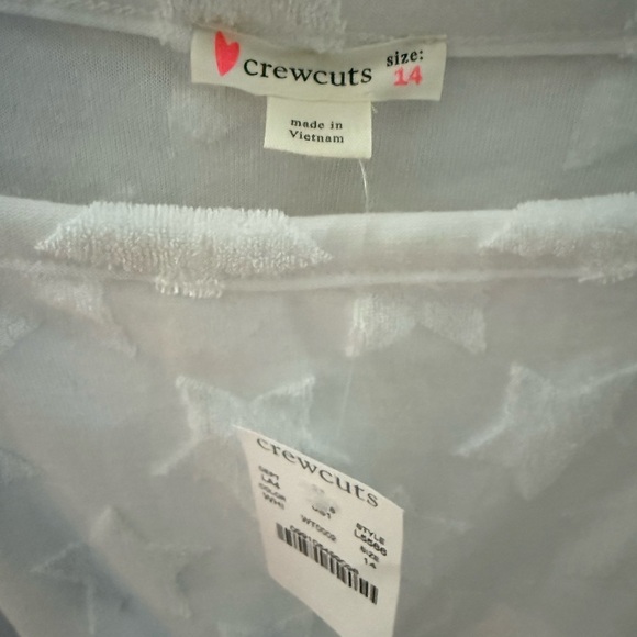 Crewcuts White Star Embossed Dress - Picture 3 of 3